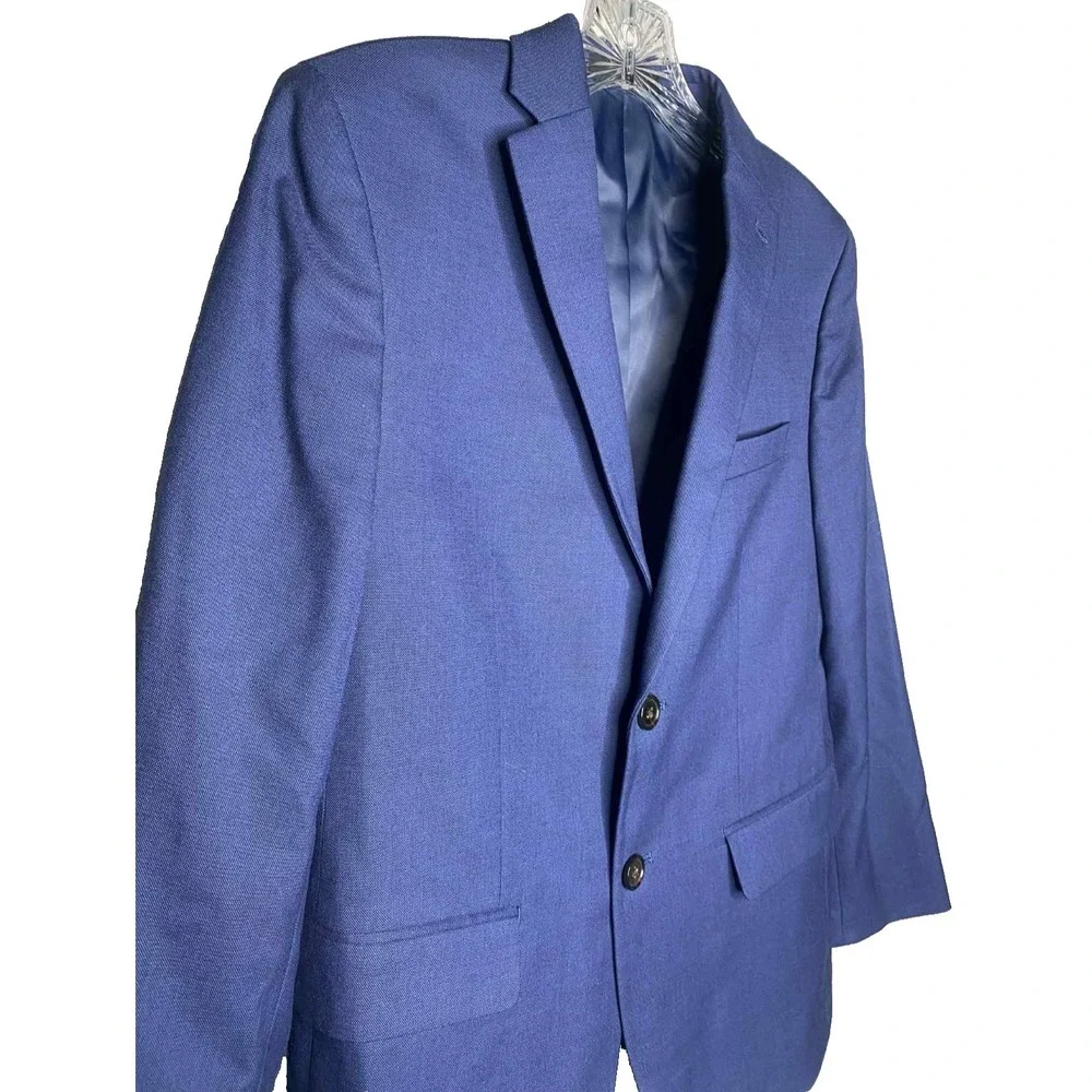 Lauren Ralph Lauren Boy's Navy Blazer Jacket Black Label Fully Lined Size 16R